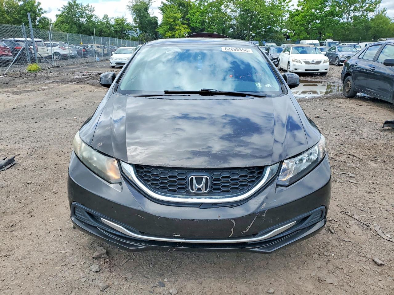 2013 Honda Civic Lx Black vin: 2HGFB2F57DH568090