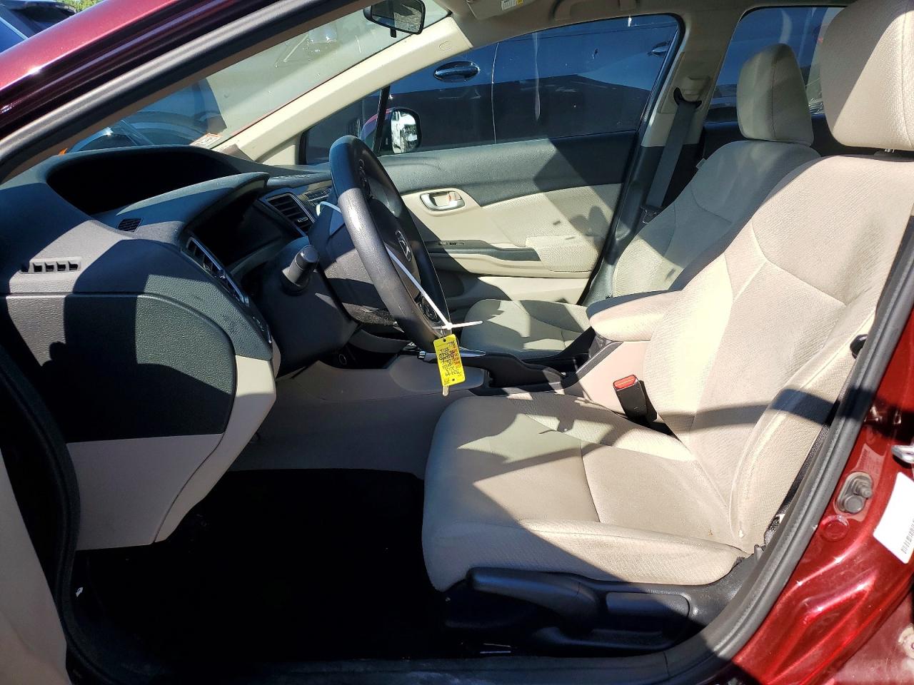 2013 Honda Civic Lx Maroon vin: 2HGFB2F57DH568512