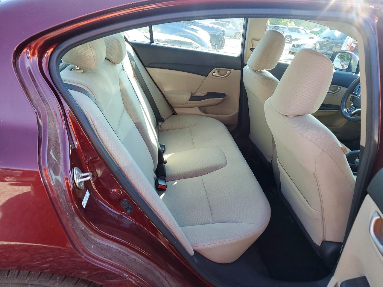 2013 Honda Civic Lx Maroon vin: 2HGFB2F57DH568512