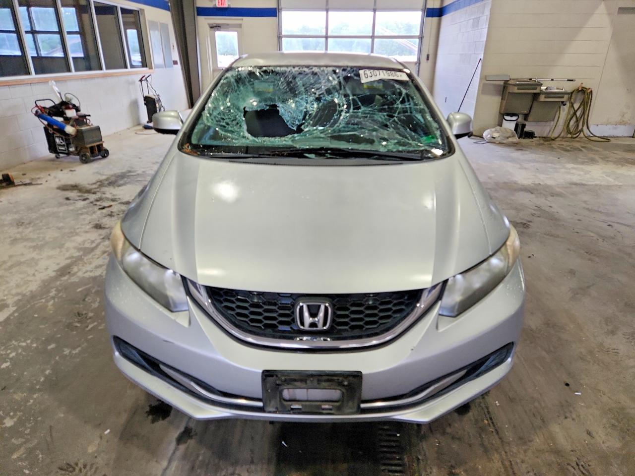 2013 Honda Civic Lx Silver vin: 2HGFB2F57DH570289