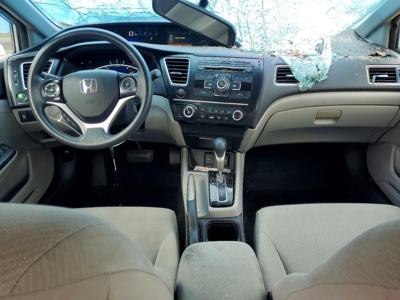 2013 Honda Civic Lx Silver vin: 2HGFB2F57DH570289