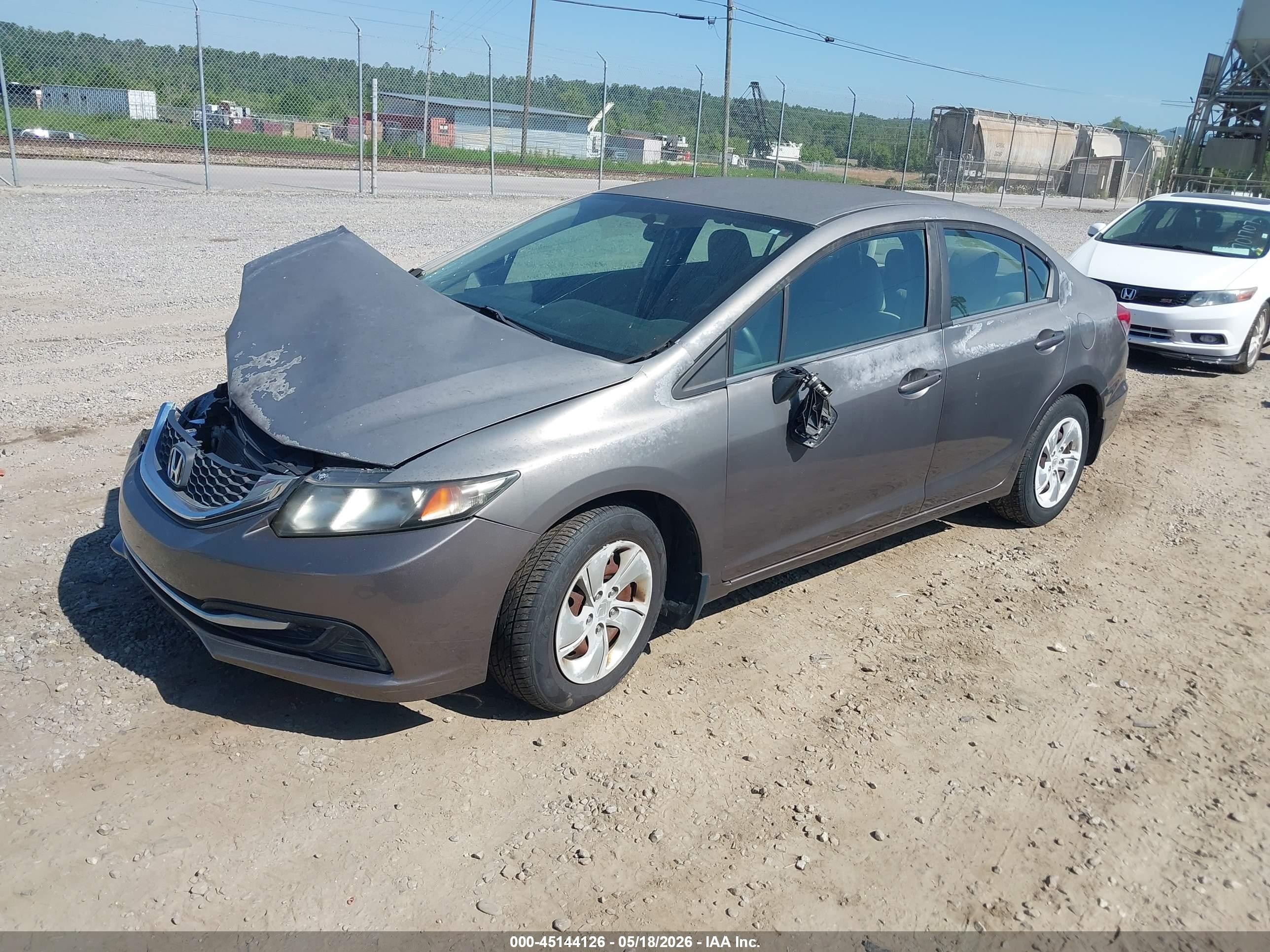 2013 Honda Civic Lx Champagne vin: 2HGFB2F57DH571815