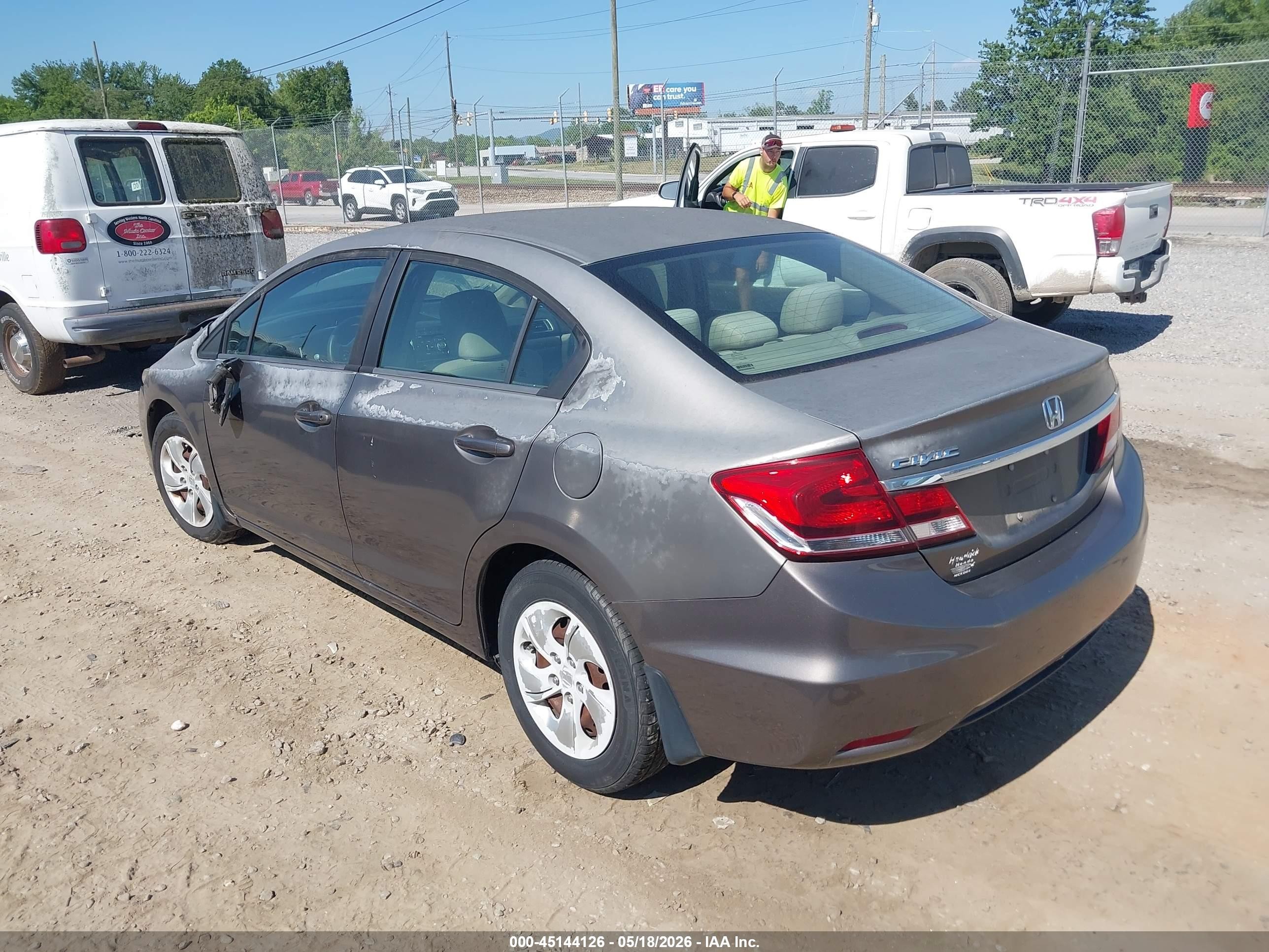 2013 Honda Civic Lx Champagne vin: 2HGFB2F57DH571815