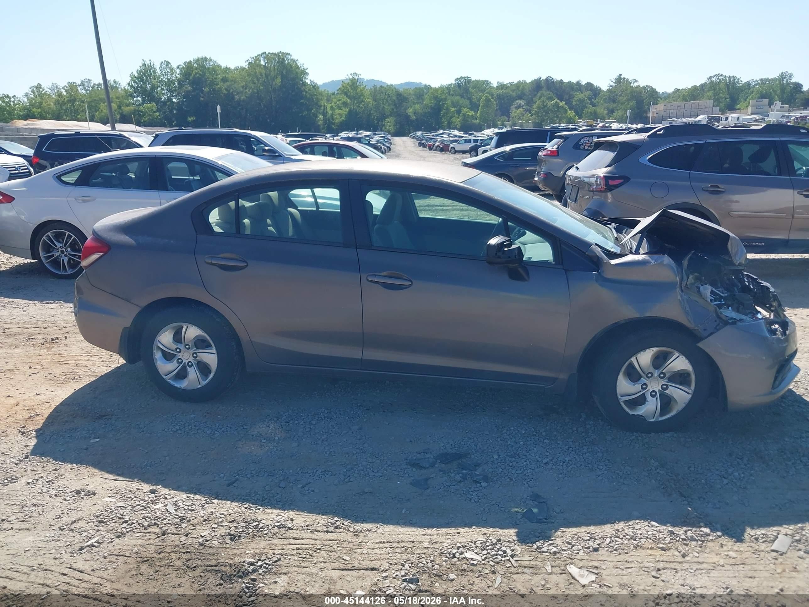 2013 Honda Civic Lx Champagne vin: 2HGFB2F57DH571815