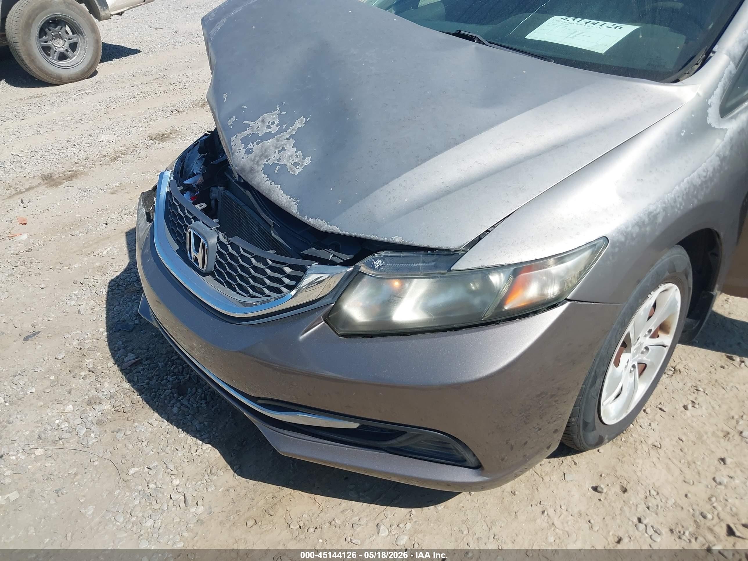 2013 Honda Civic Lx Champagne vin: 2HGFB2F57DH571815