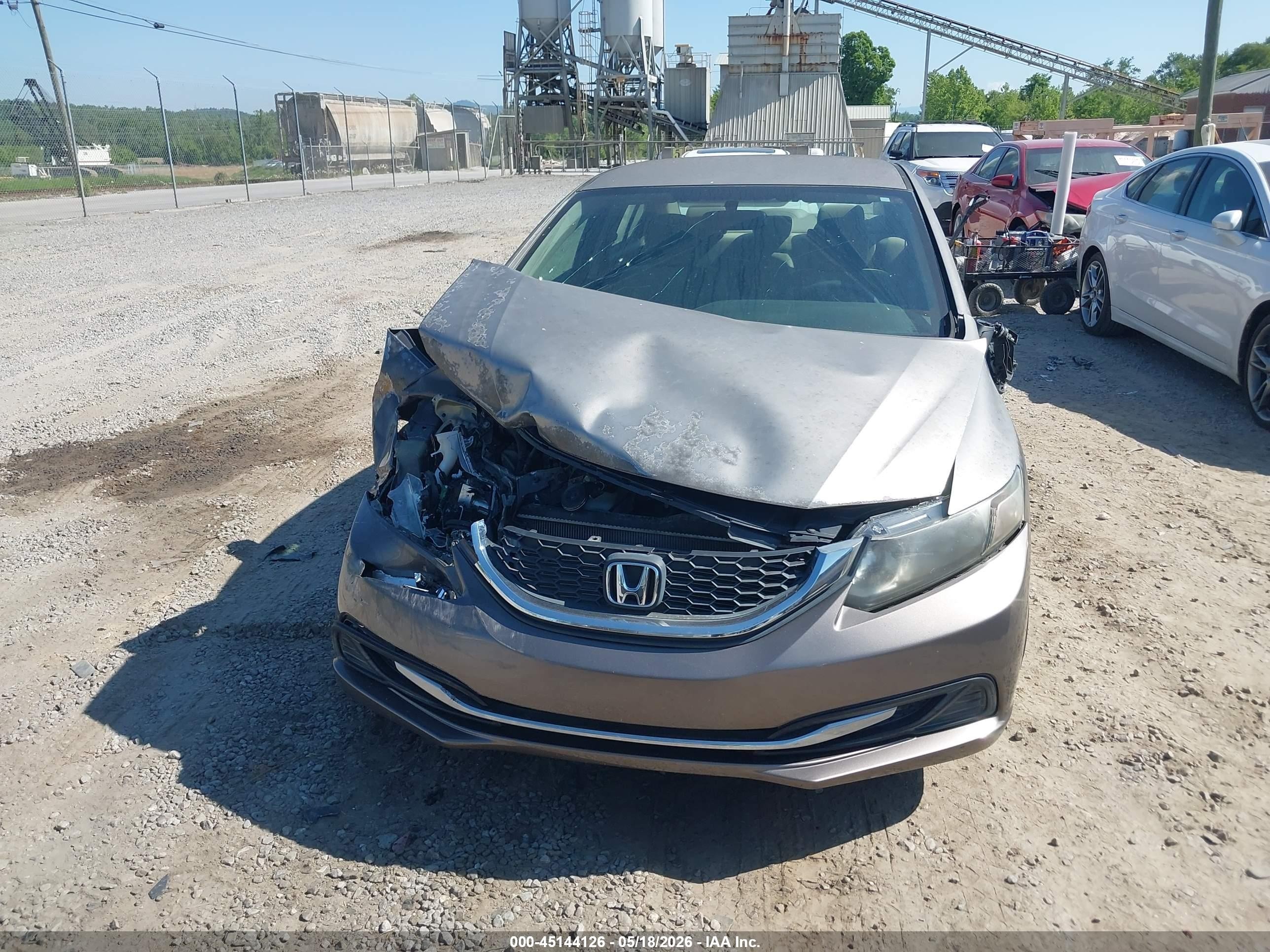 2013 Honda Civic Lx Champagne vin: 2HGFB2F57DH571815