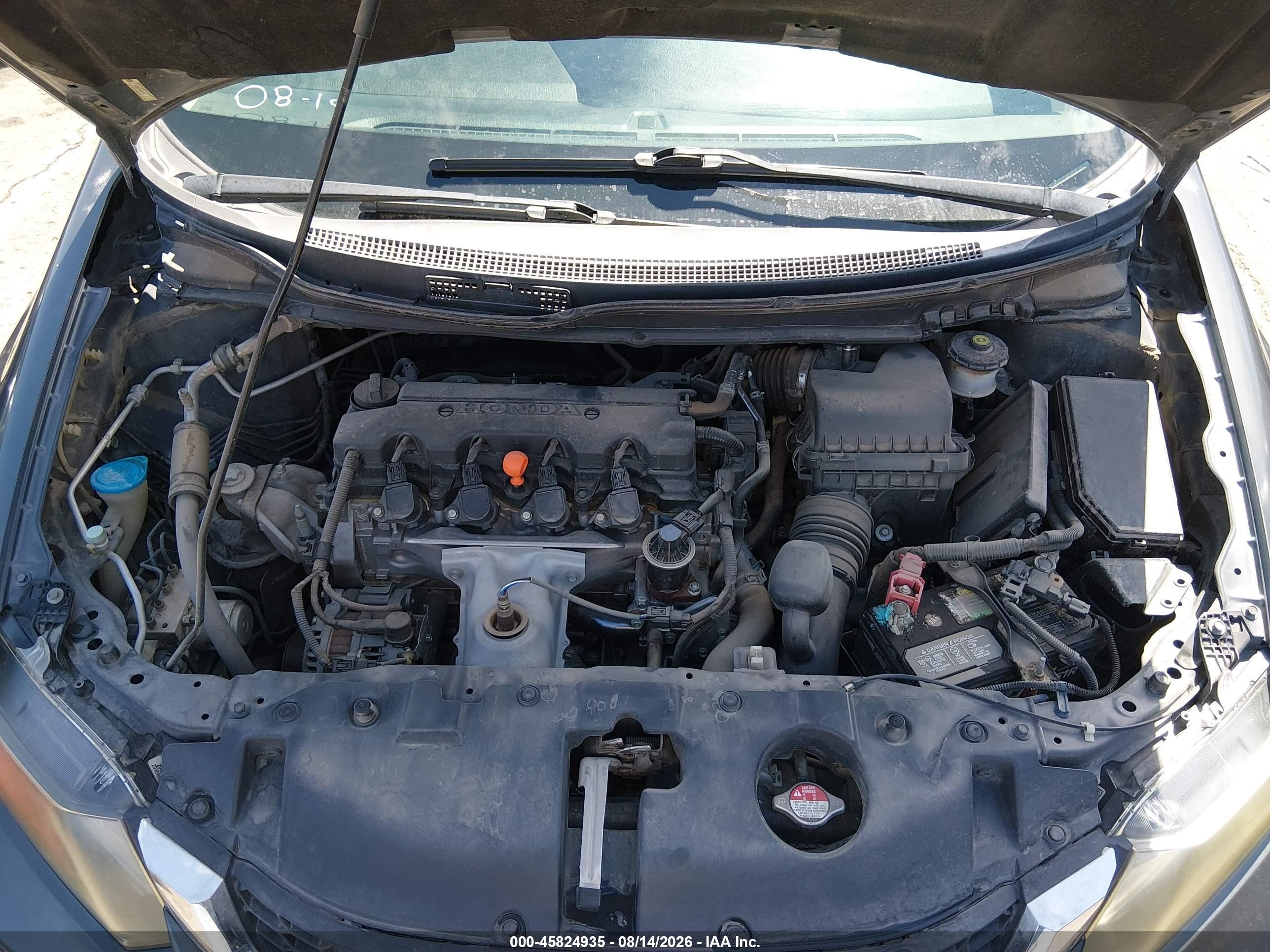 2013 Honda Civic Lx Gray vin: 2HGFB2F57DH571927