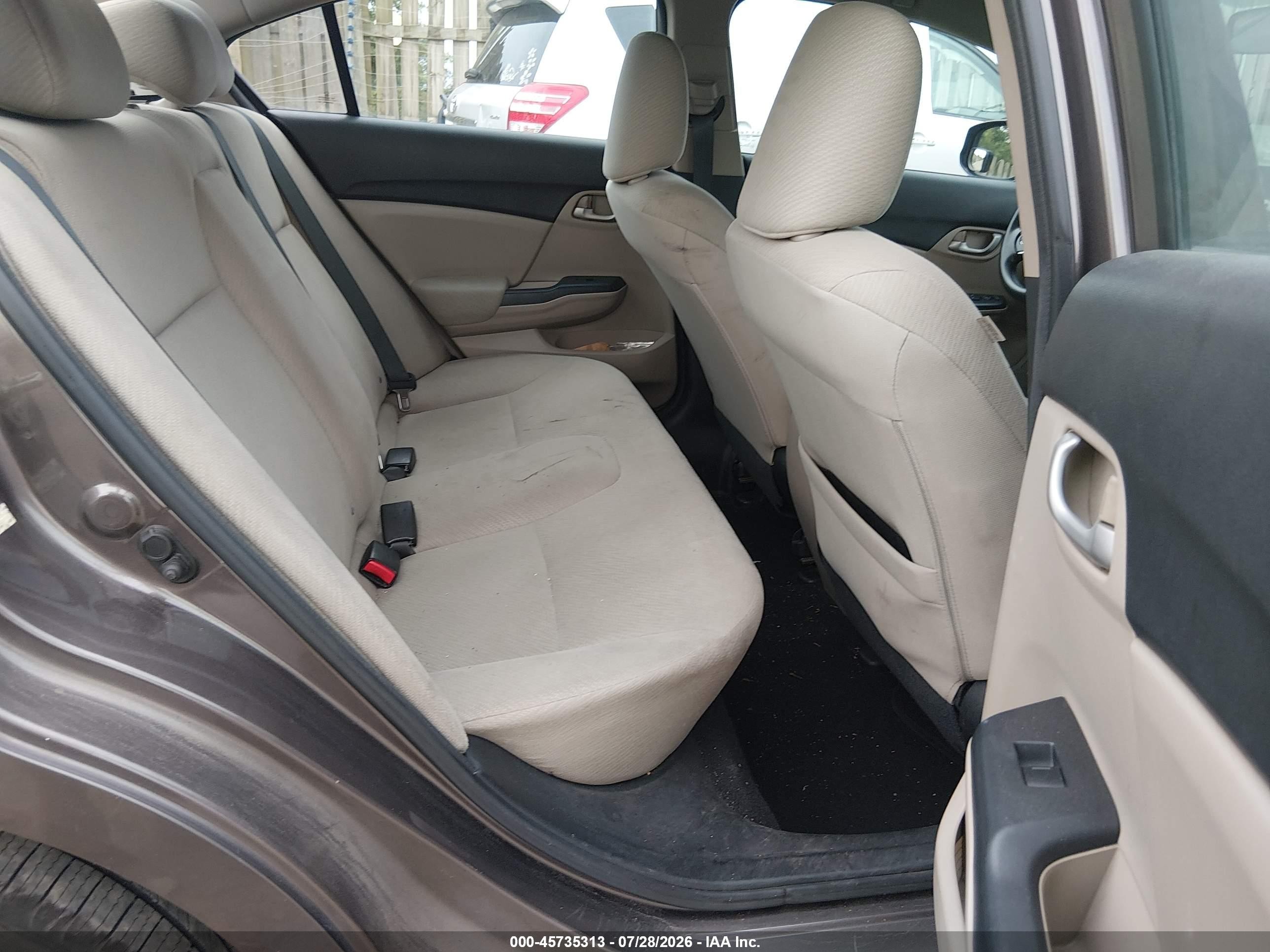 2013 Honda Civic Lx Pewter vin: 2HGFB2F57DH579624