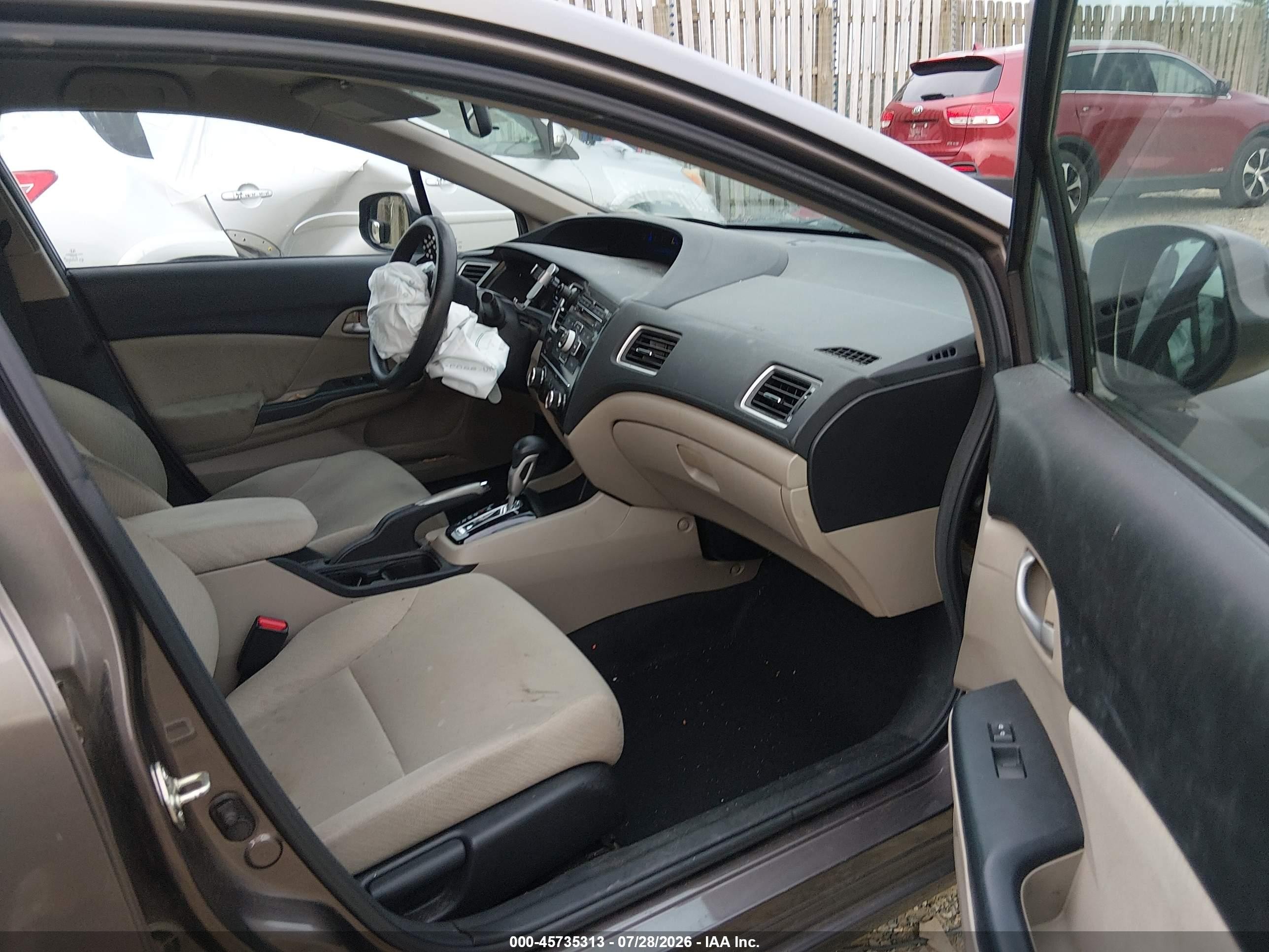 2013 Honda Civic Lx Pewter vin: 2HGFB2F57DH579624