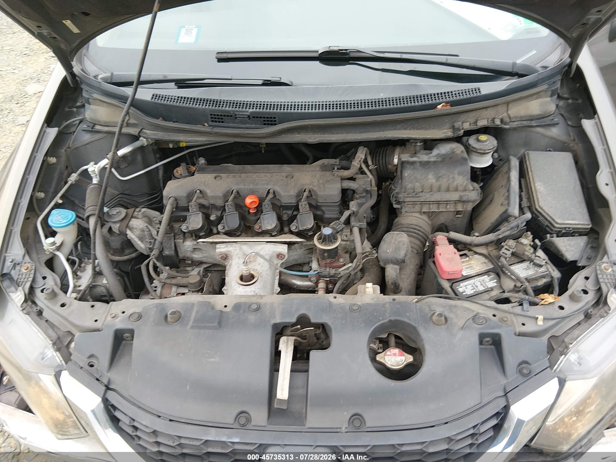 2013 Honda Civic Lx Pewter vin: 2HGFB2F57DH579624