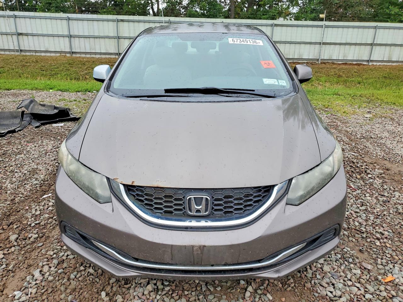 2013 Honda Civic Lx Gray vin: 2HGFB2F57DH585598