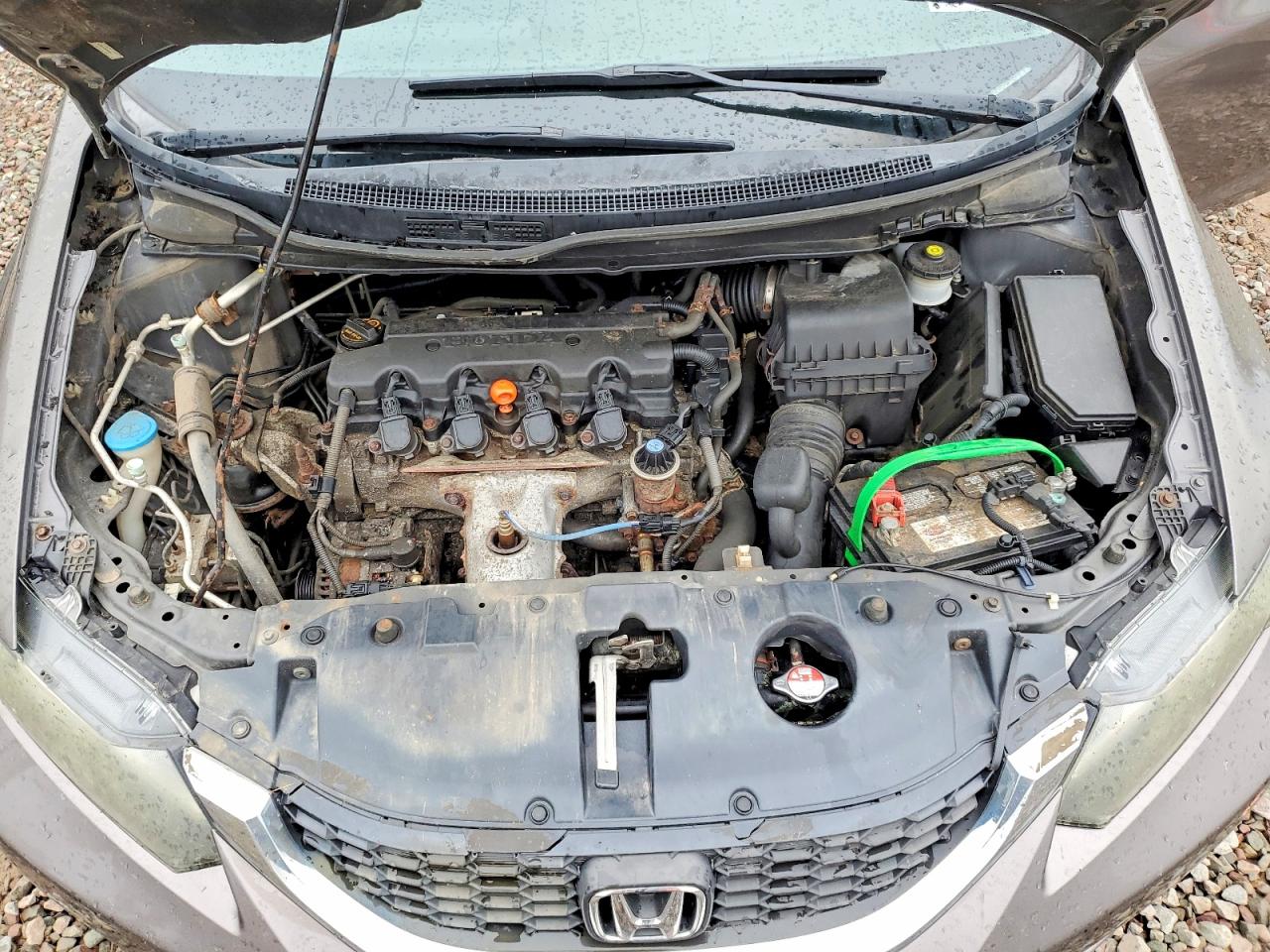 2013 Honda Civic Lx Gray vin: 2HGFB2F57DH585598