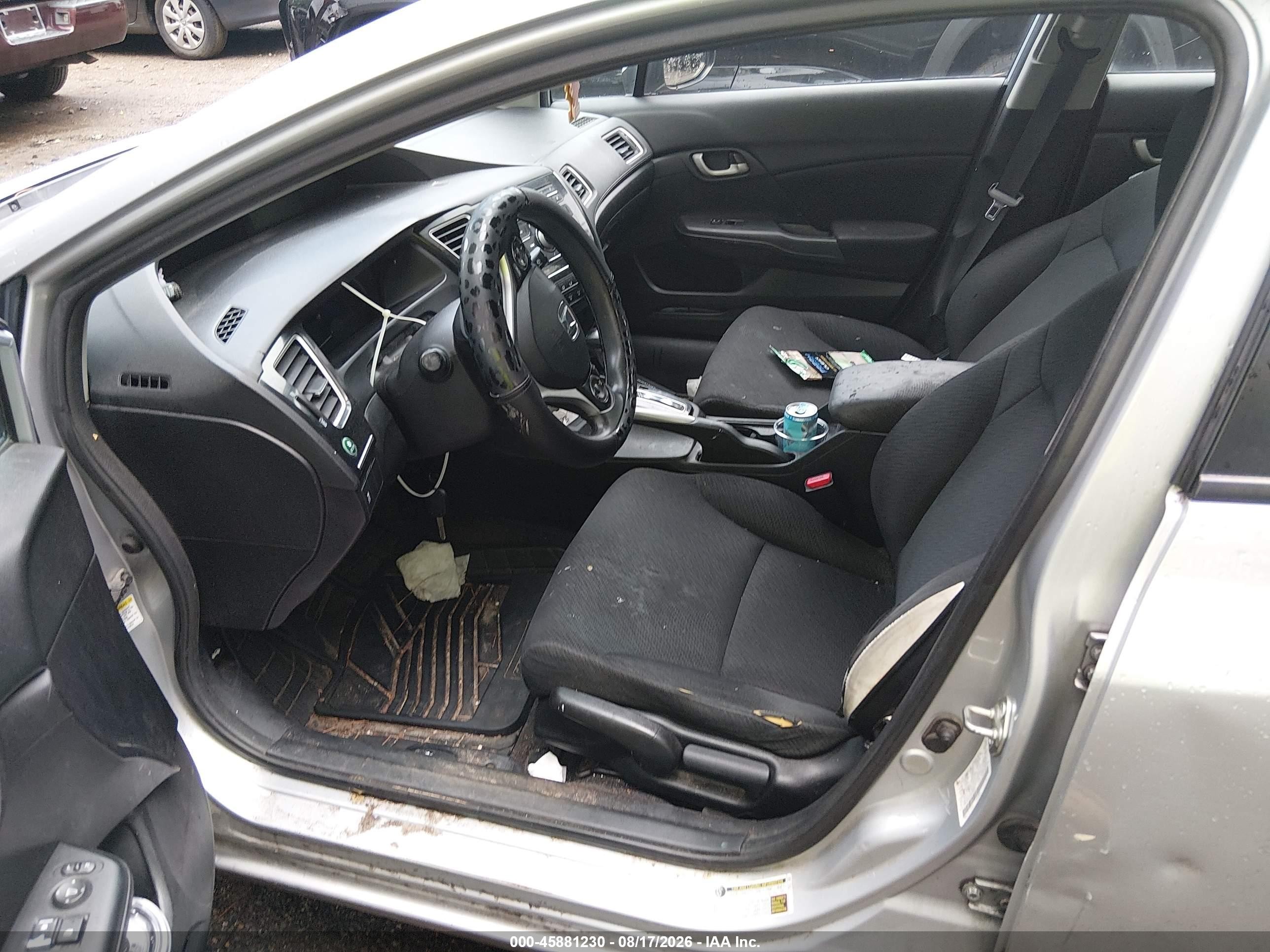 2013 Honda Civic Lx Серебряный vin: 2HGFB2F57DH585911