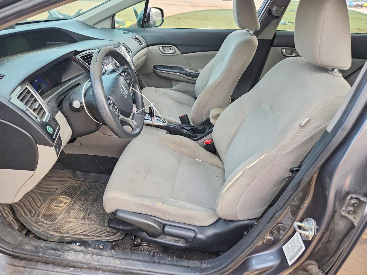 2013 Honda Civic Lx Gray vin: 2HGFB2F57DH589523