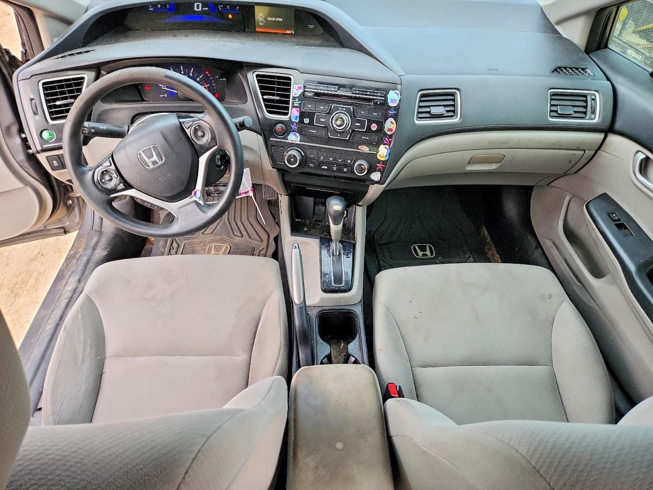 2013 Honda Civic Lx Gray vin: 2HGFB2F57DH589523