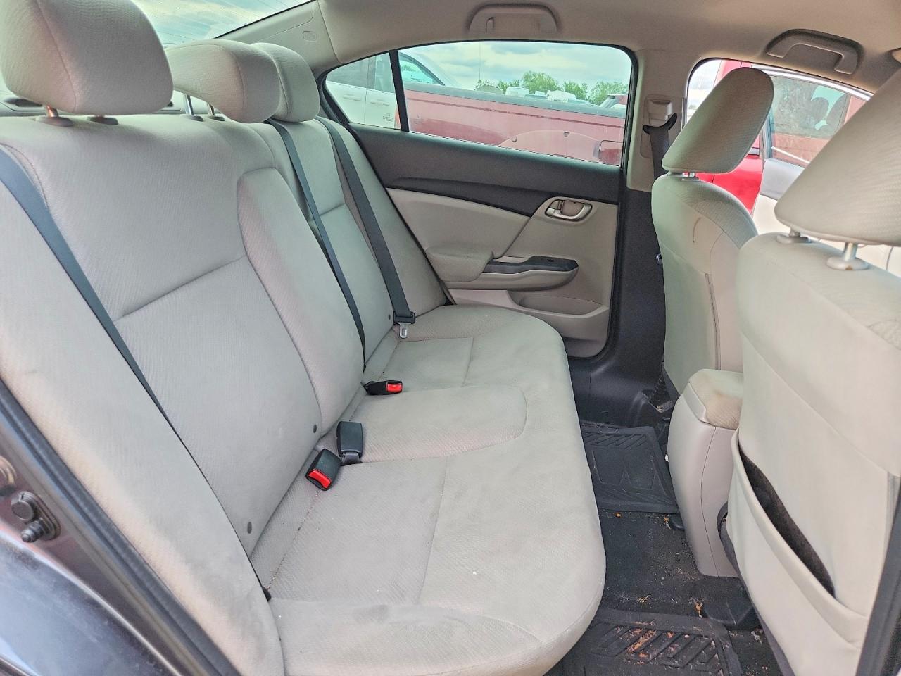 2013 Honda Civic Lx Gray vin: 2HGFB2F57DH589523
