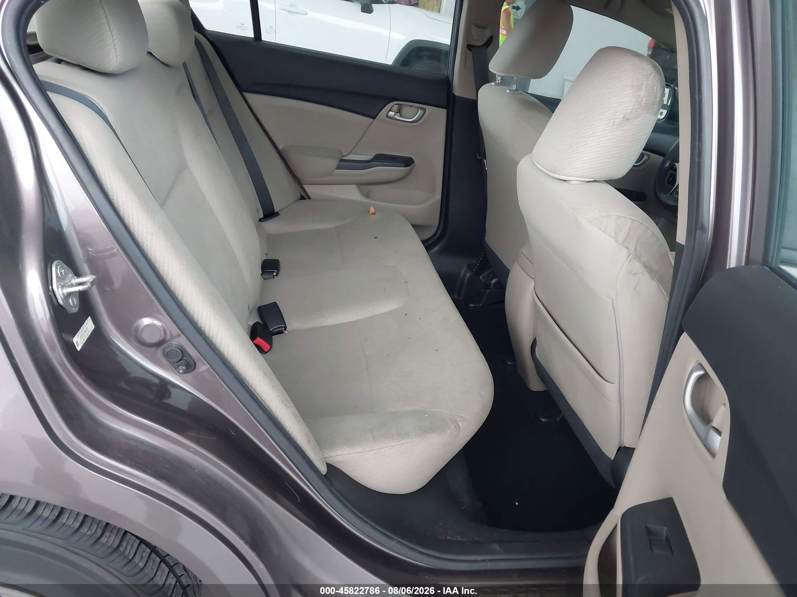 2013 Honda Civic Lx Brown vin: 2HGFB2F57DH603243