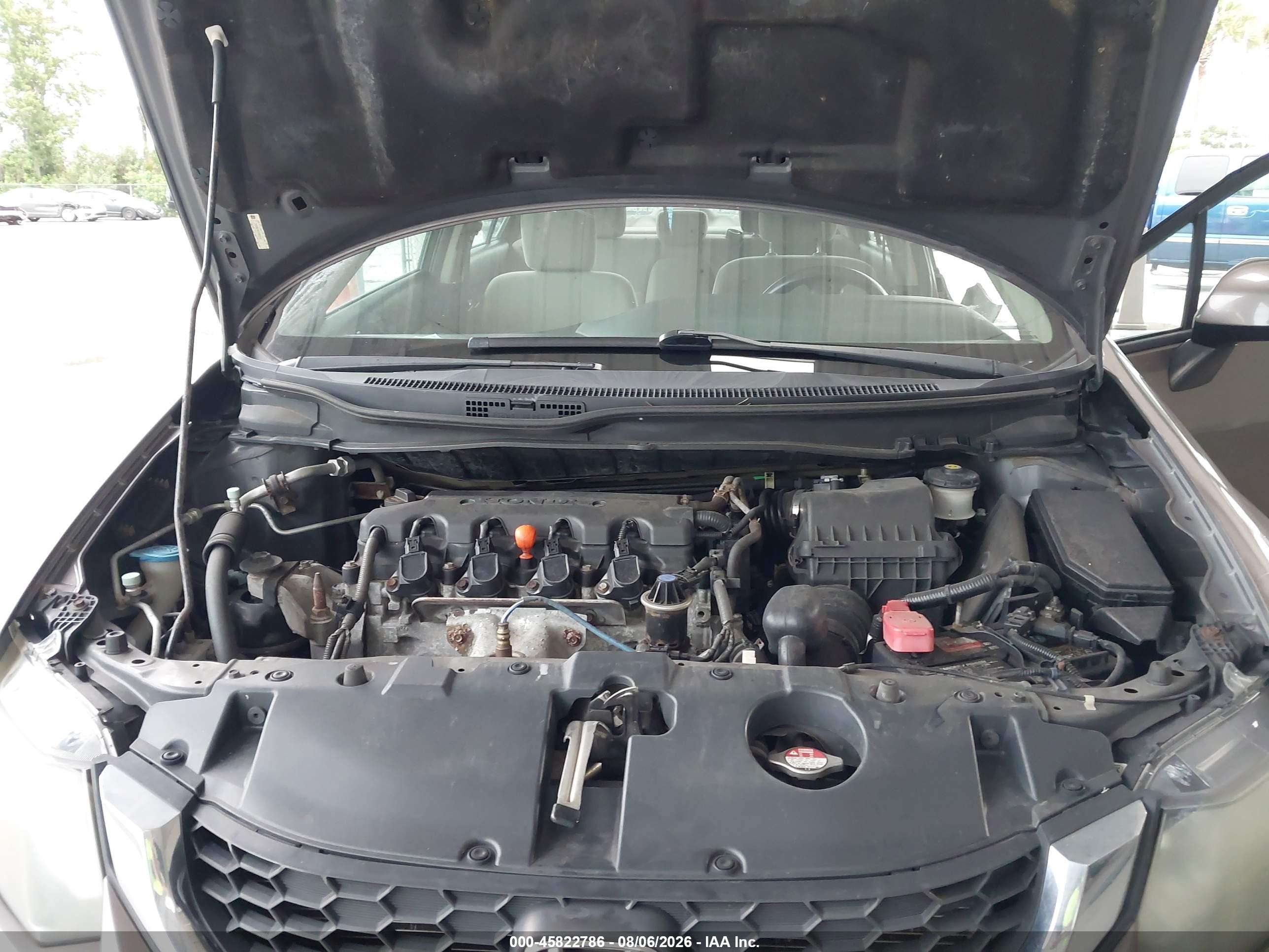 2013 Honda Civic Lx Brown vin: 2HGFB2F57DH603243