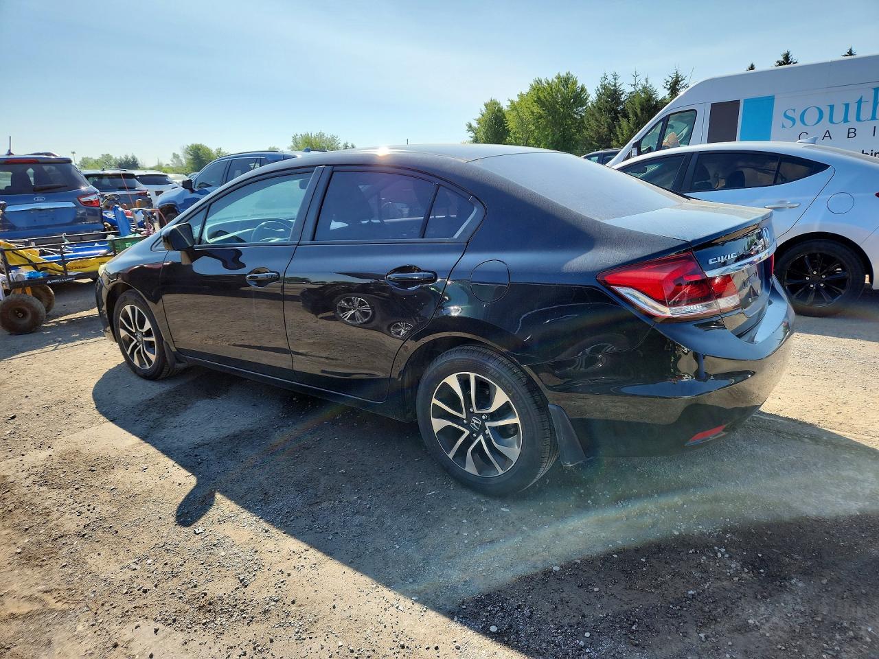 2014 Honda Civic Lx Black vin: 2HGFB2F57EH001301