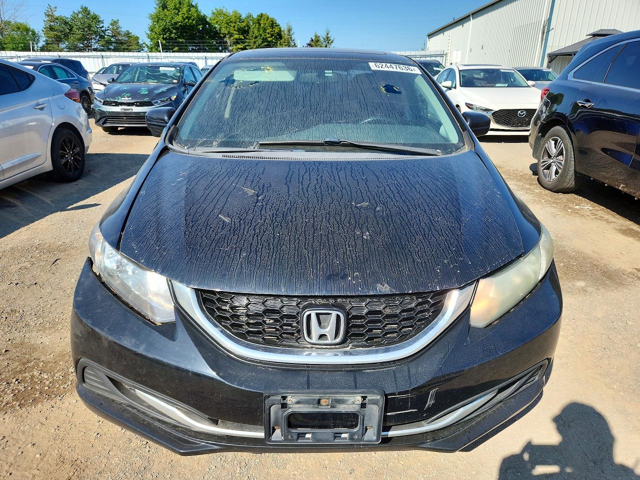 2014 Honda Civic Lx Black vin: 2HGFB2F57EH001301