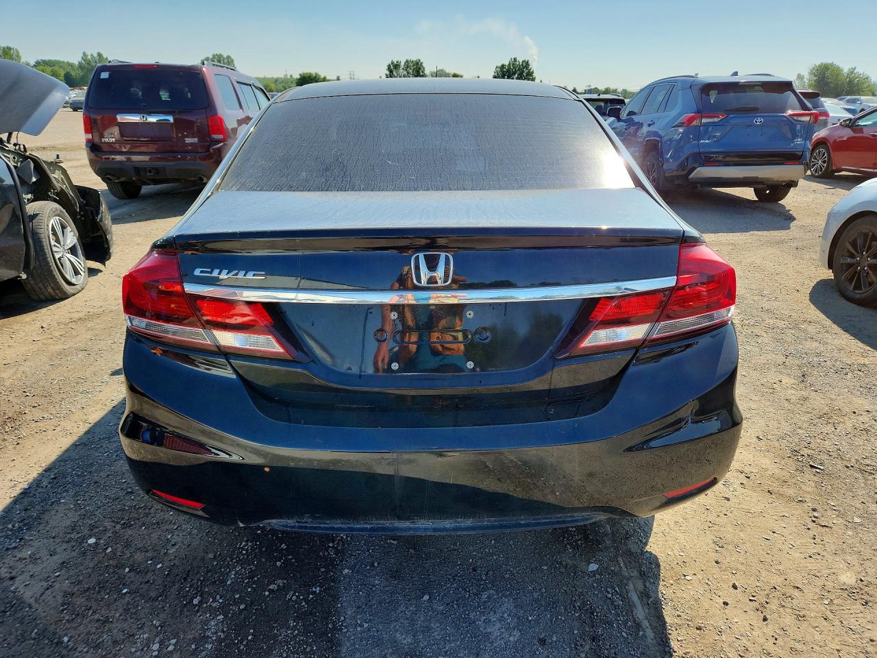 2014 Honda Civic Lx Black vin: 2HGFB2F57EH001301