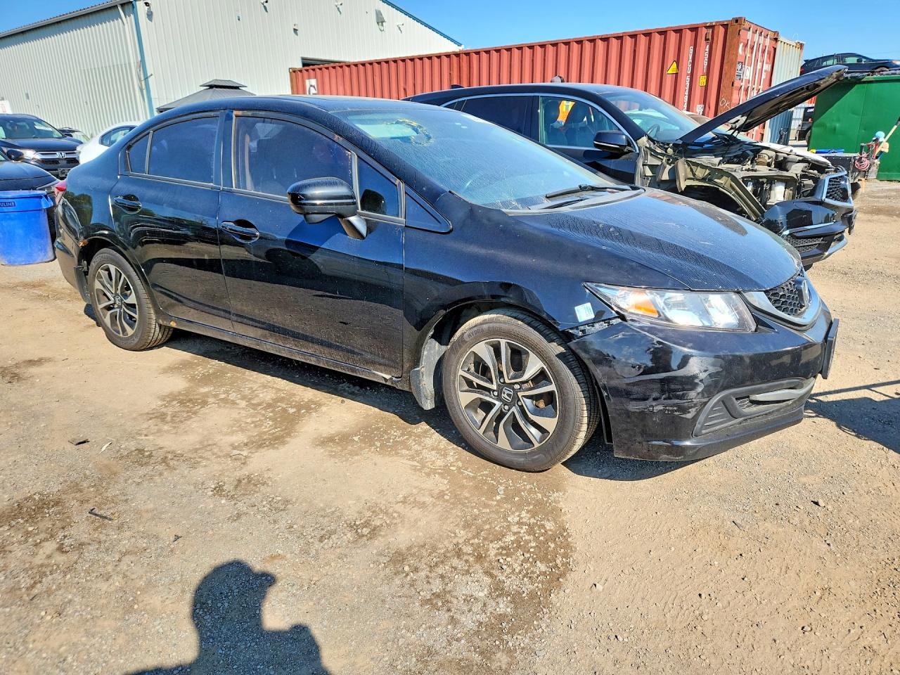 2014 Honda Civic Lx Black vin: 2HGFB2F57EH001301