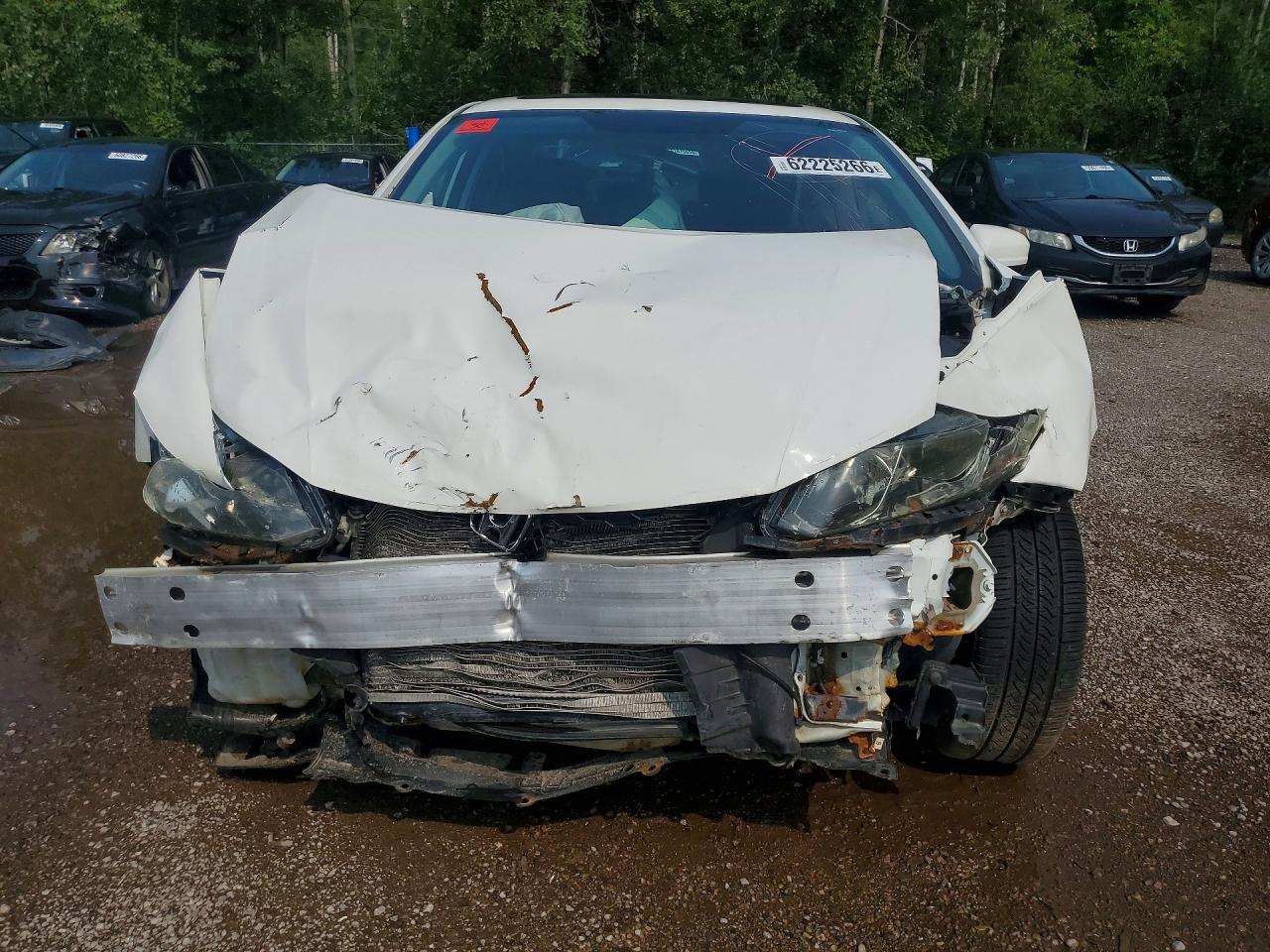 2014 Honda Civic Lx White vin: 2HGFB2F57EH041961