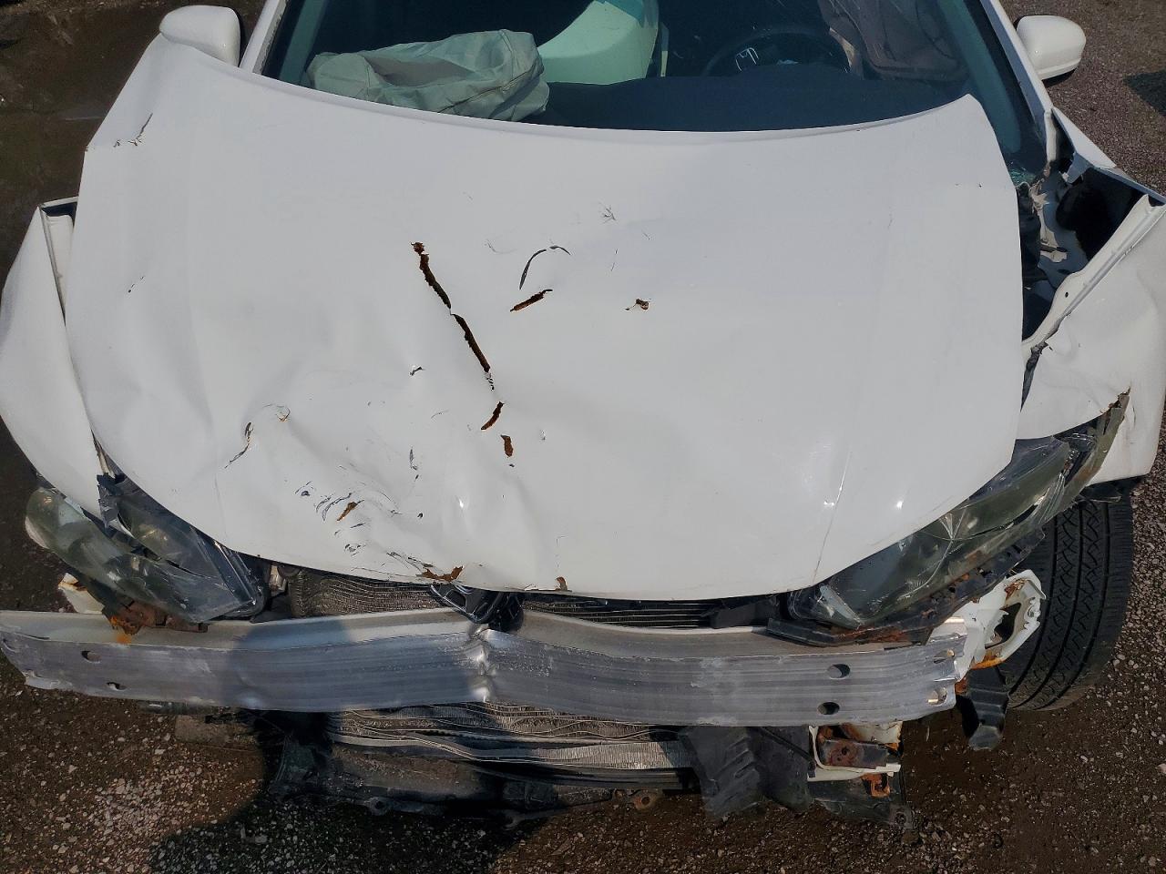 2014 Honda Civic Lx White vin: 2HGFB2F57EH041961