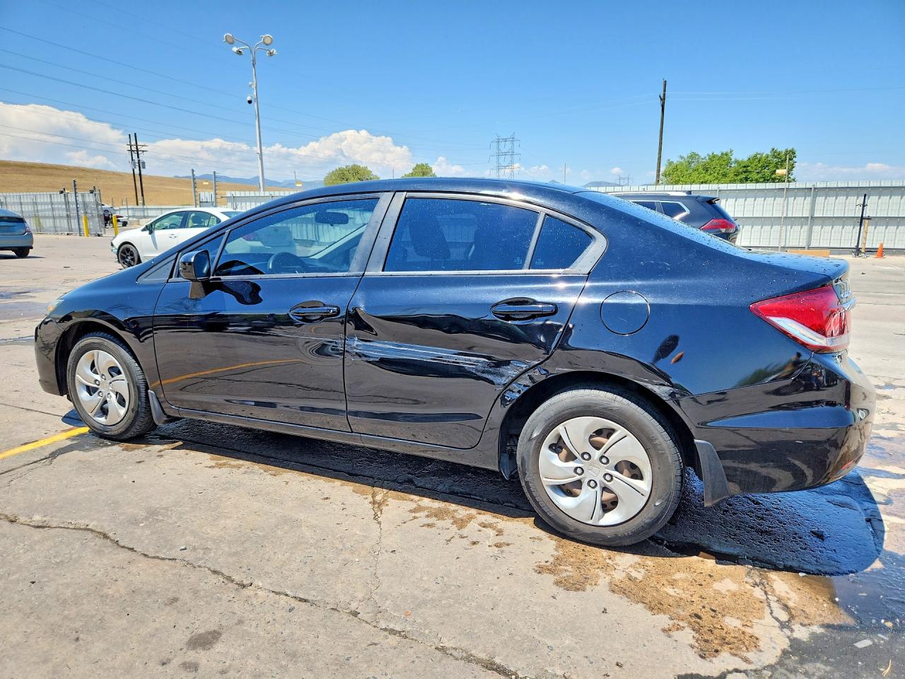 2014 Honda Civic Lx Black vin: 2HGFB2F57EH502334