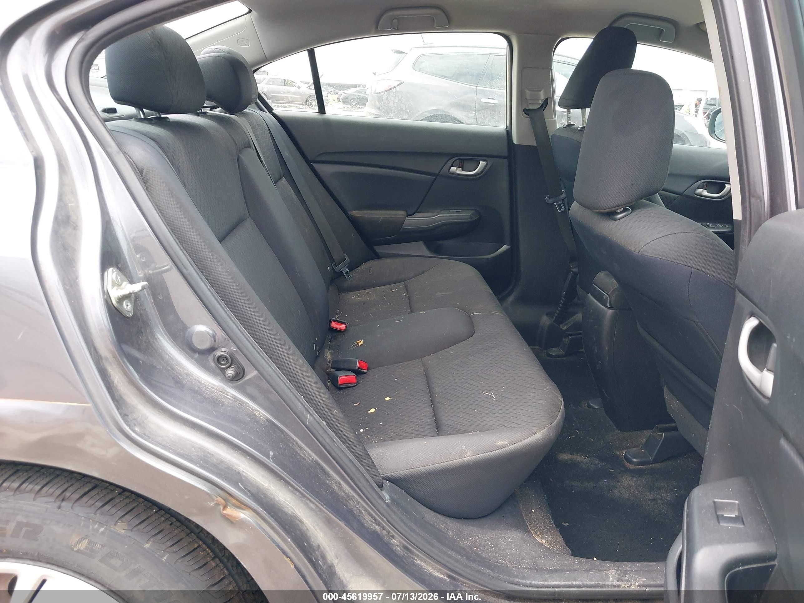 2014 Honda Civic Lx Серый vin: 2HGFB2F57EH506058
