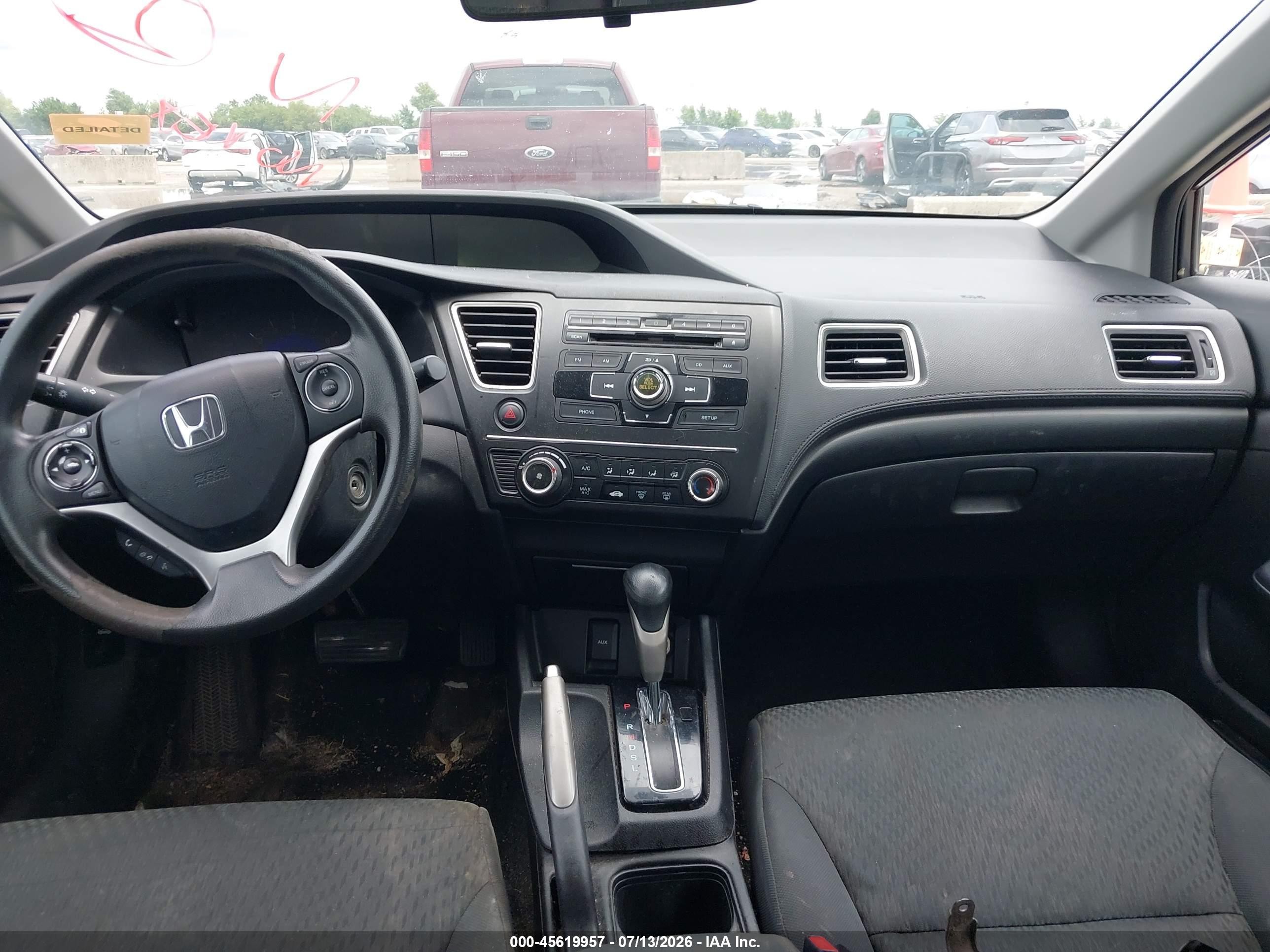 2014 Honda Civic Lx Серый vin: 2HGFB2F57EH506058