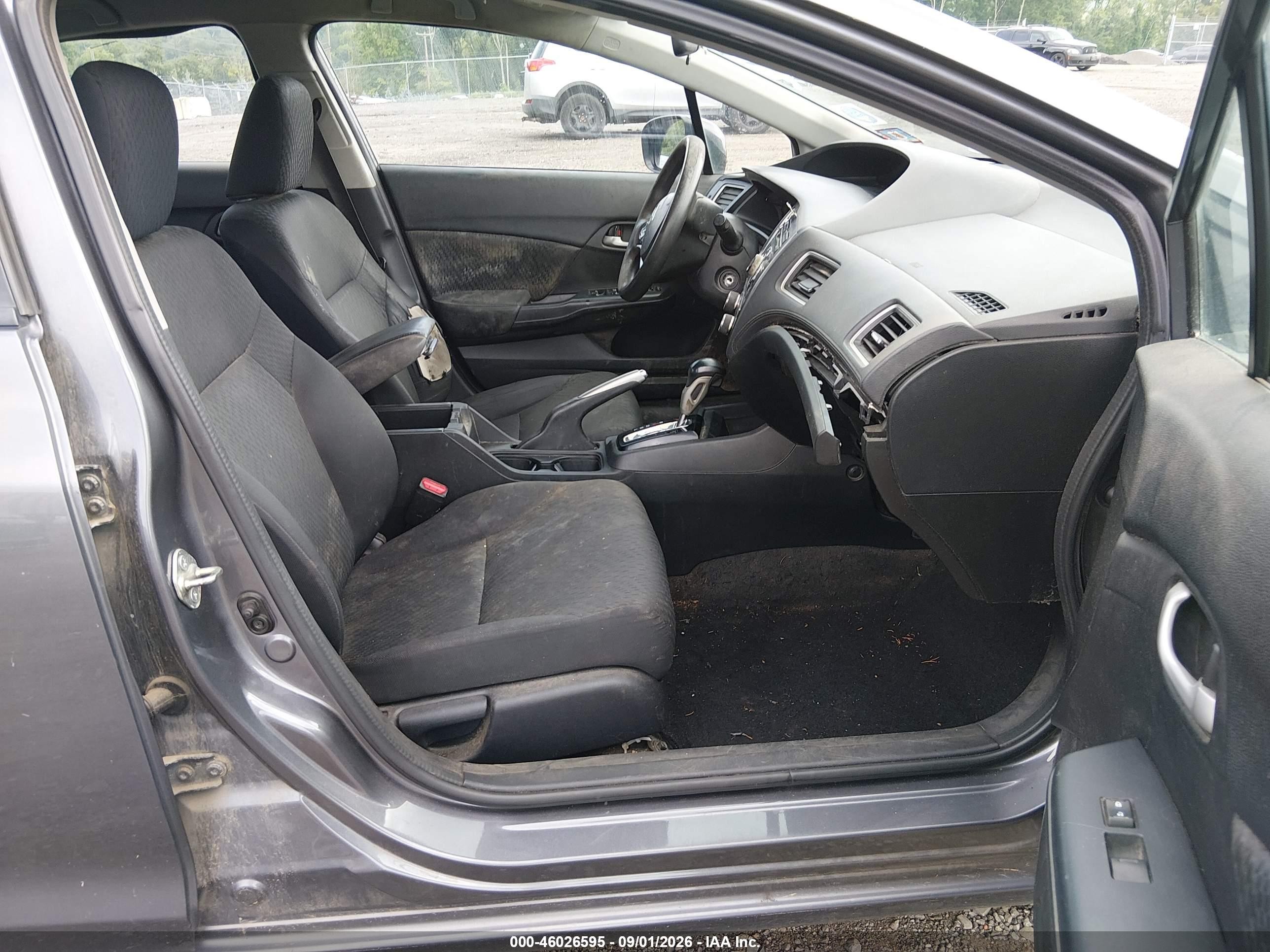2014 Honda Civic Lx Gray vin: 2HGFB2F57EH514435