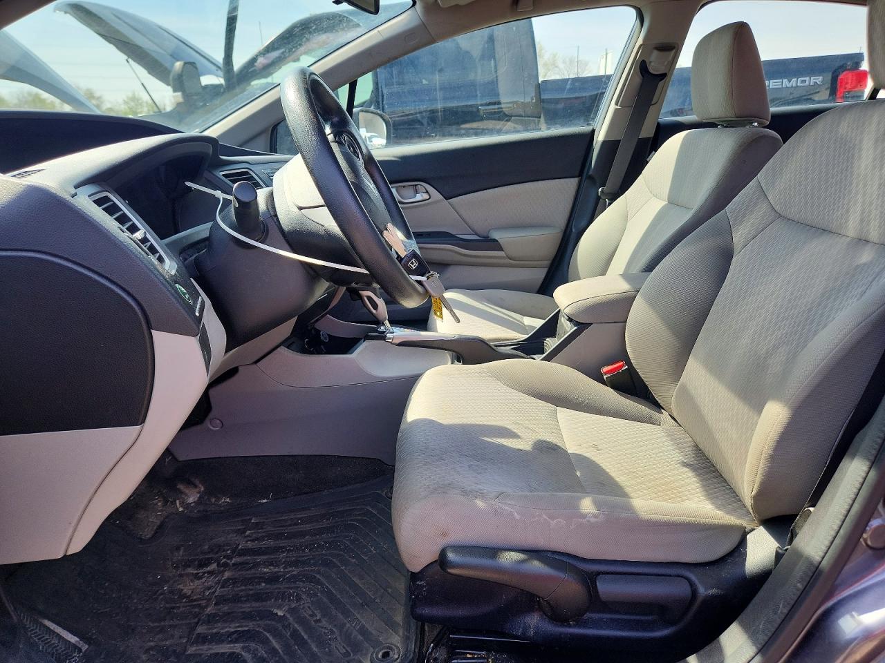 2014 Honda Civic Lx Gray vin: 2HGFB2F57EH515844