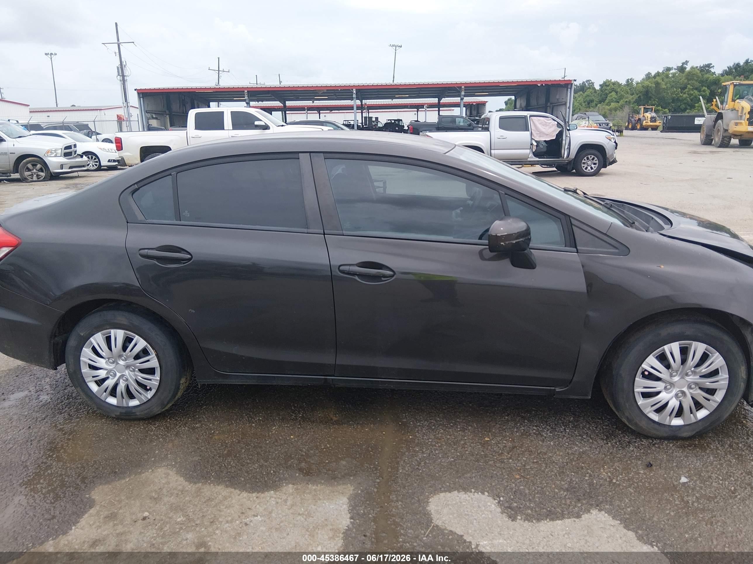 2014 Honda Civic Lx Коричневый vin: 2HGFB2F57EH524740