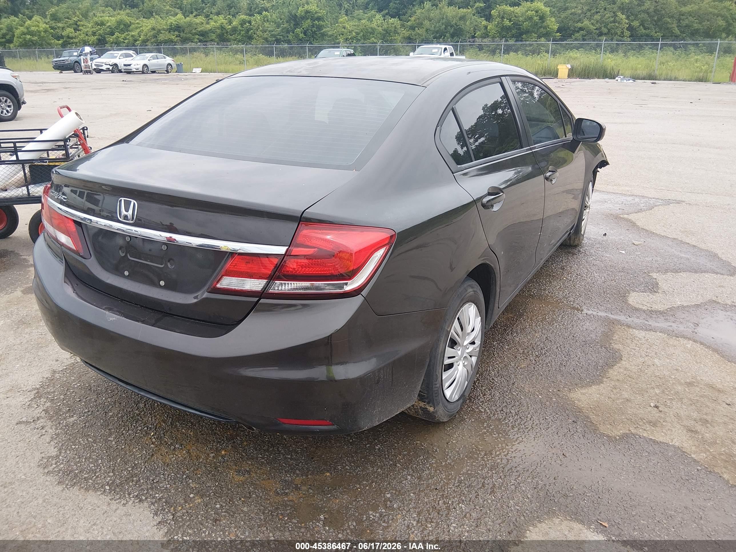 2014 Honda Civic Lx Коричневый vin: 2HGFB2F57EH524740