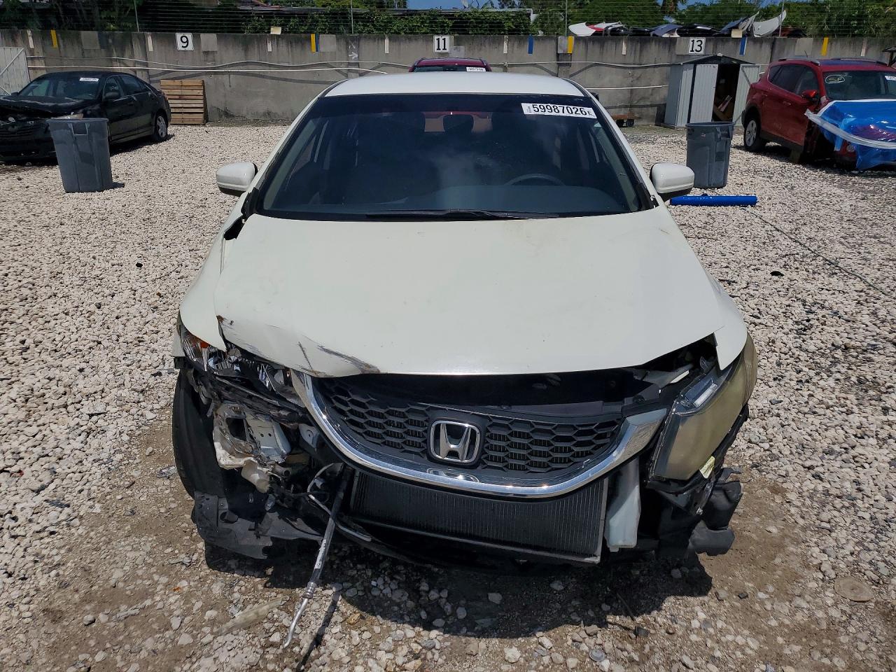 2014 Honda Civic Lx White vin: 2HGFB2F57EH525967