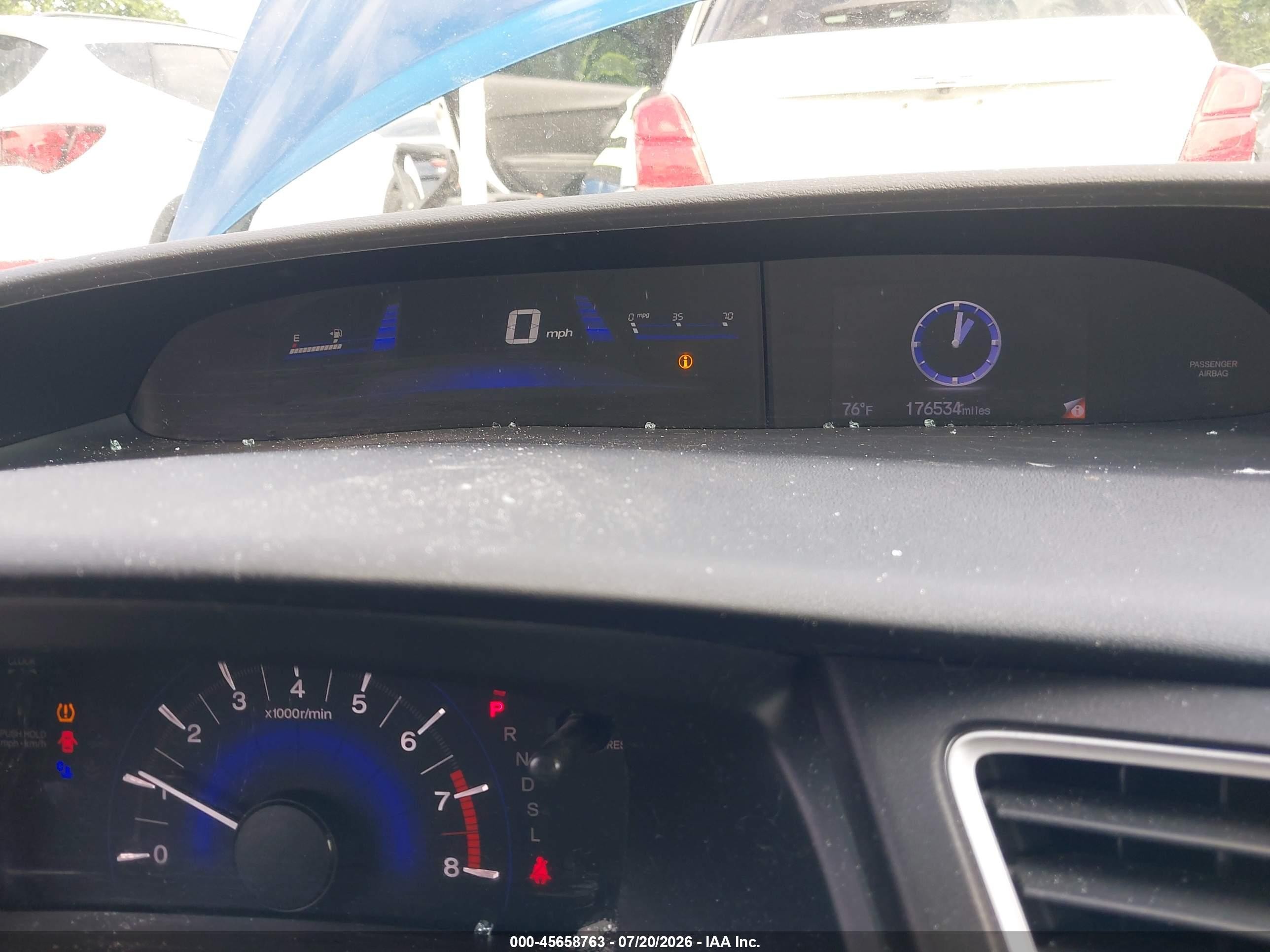 2014 Honda Civic Lx Синий vin: 2HGFB2F57EH540453