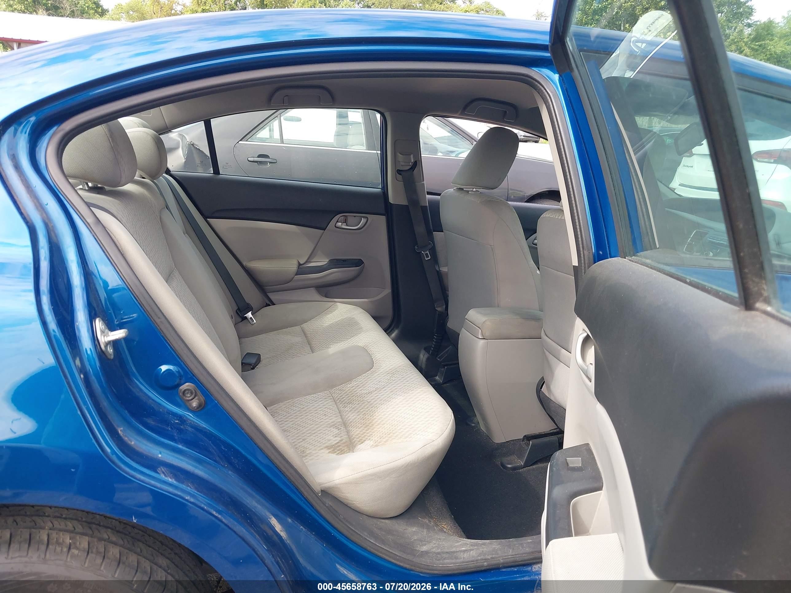 2014 Honda Civic Lx Синий vin: 2HGFB2F57EH540453