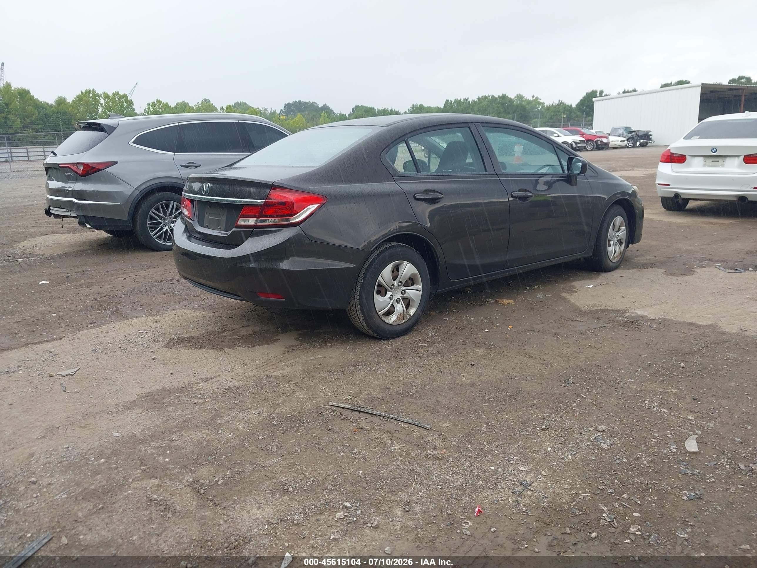 2014 Honda Civic Lx Серый vin: 2HGFB2F57EH542638