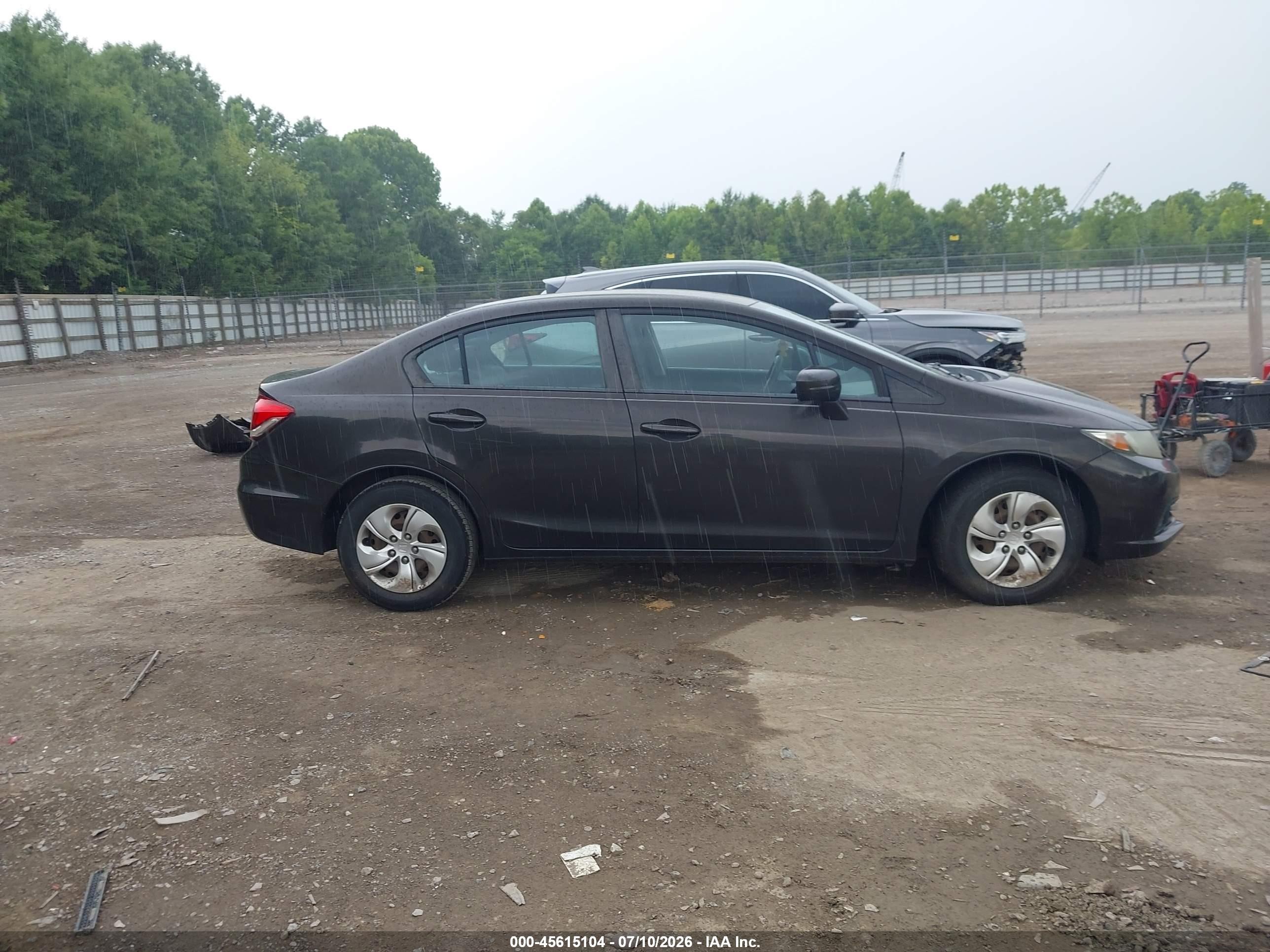 2014 Honda Civic Lx Серый vin: 2HGFB2F57EH542638