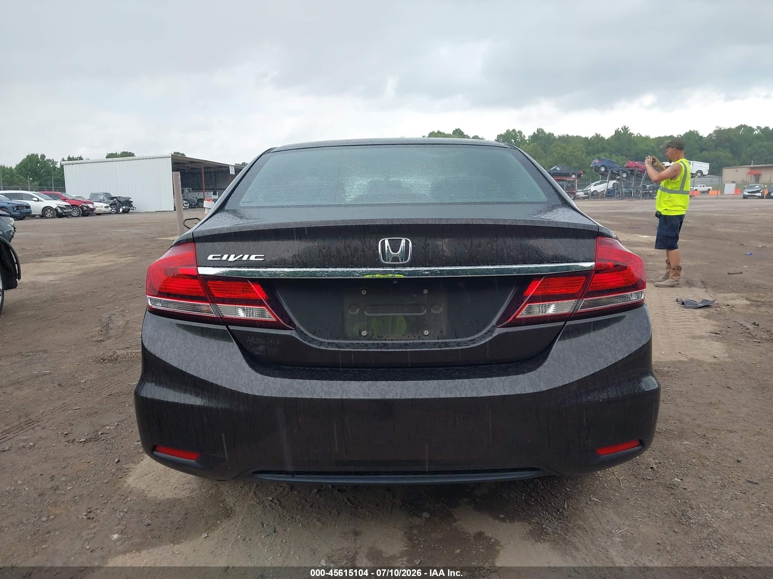 2014 Honda Civic Lx Серый vin: 2HGFB2F57EH542638