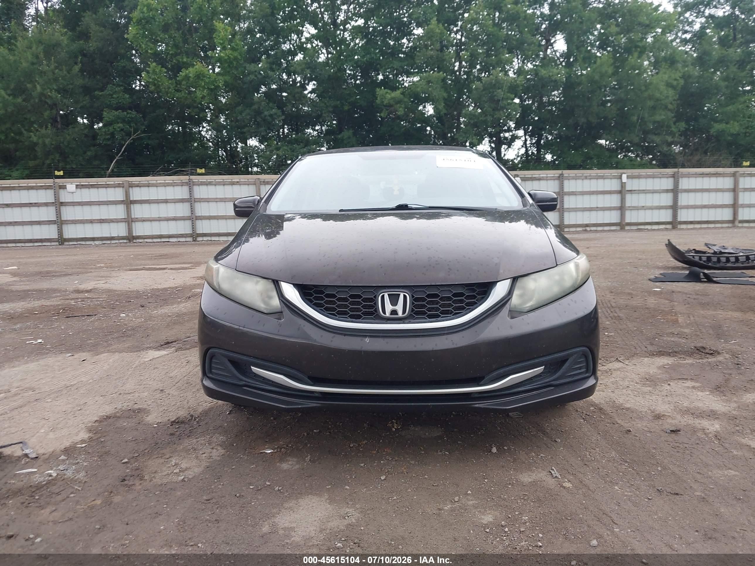 2014 Honda Civic Lx Серый vin: 2HGFB2F57EH542638