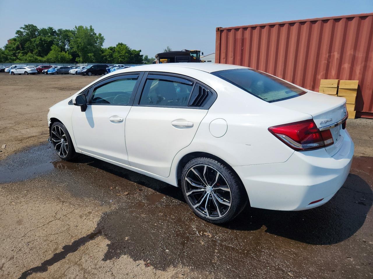 2014 Honda Civic Lx White vin: 2HGFB2F57EH551906