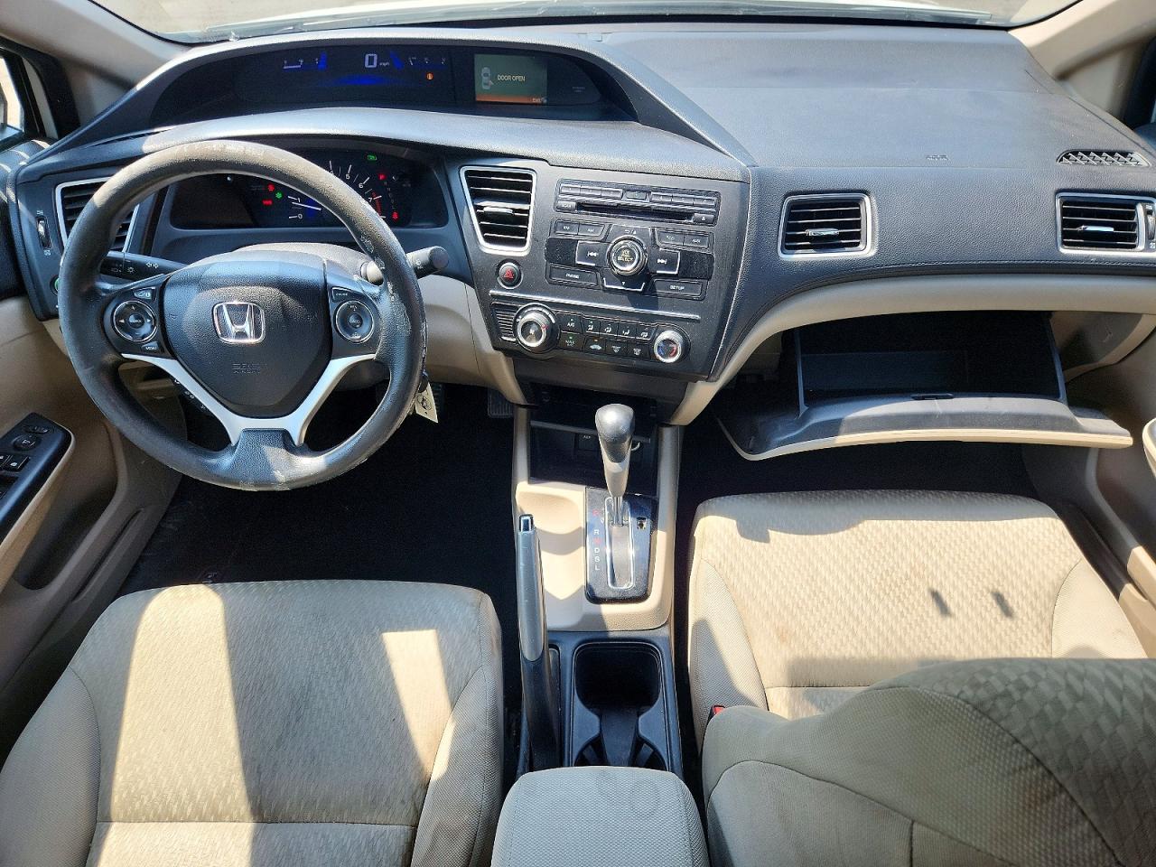 2014 Honda Civic Lx White vin: 2HGFB2F57EH551906