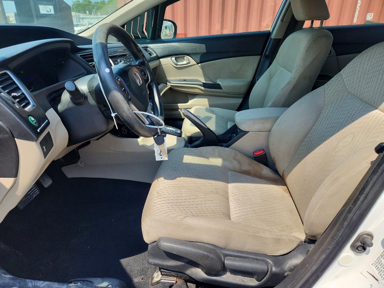 2014 Honda Civic Lx White vin: 2HGFB2F57EH551906