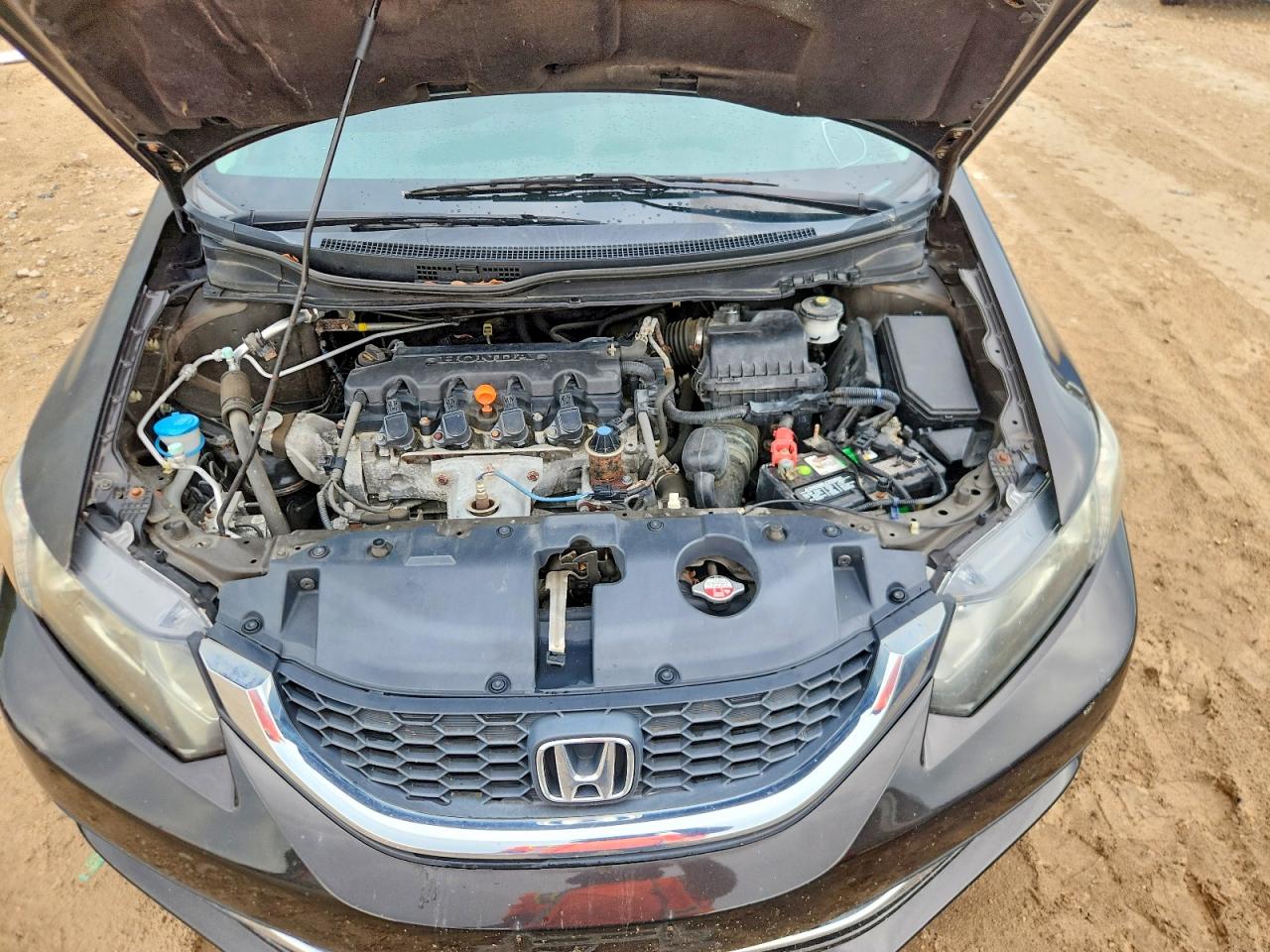 2014 Honda Civic Lx Brown vin: 2HGFB2F57EH554949