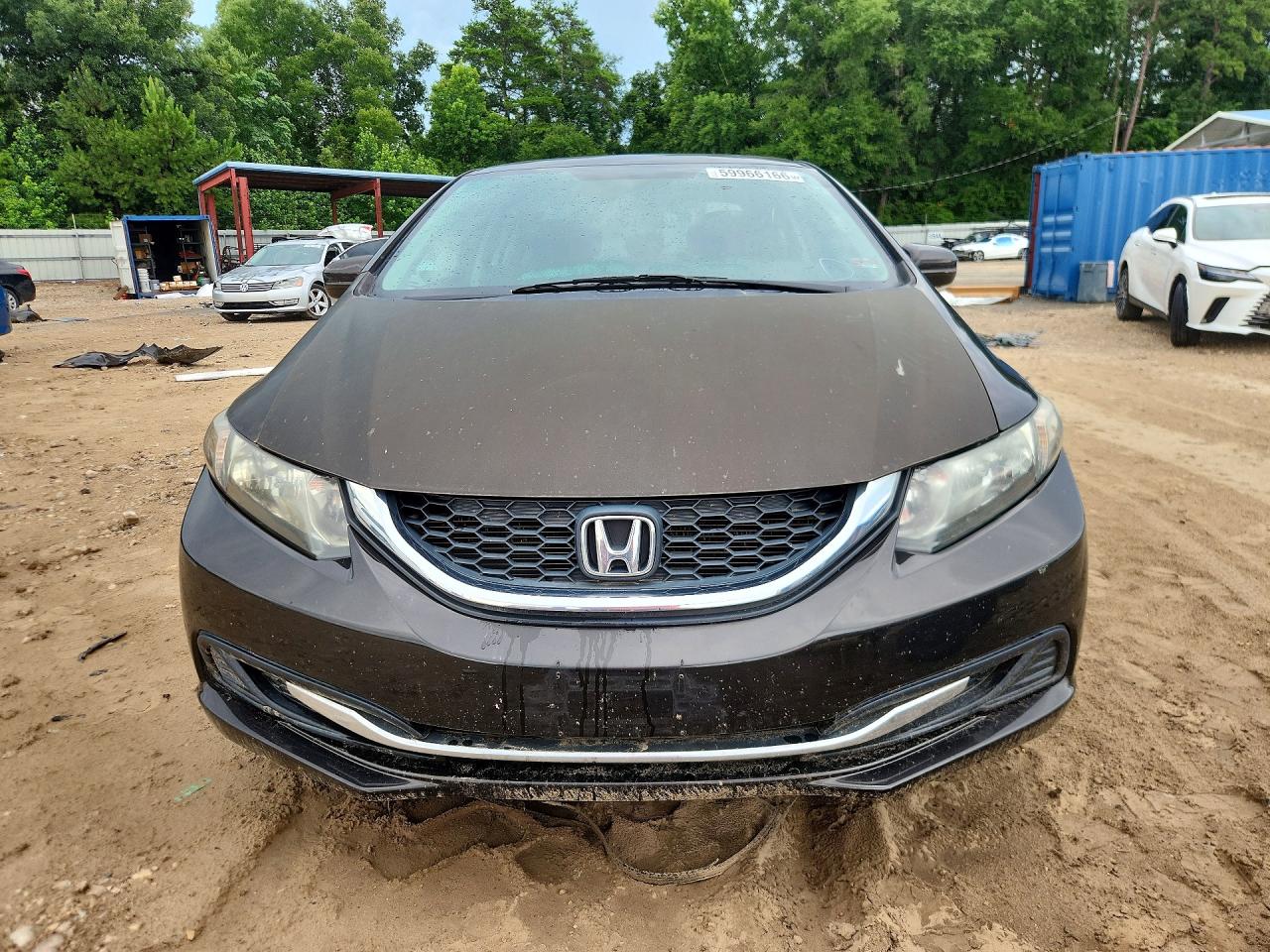 2014 Honda Civic Lx Brown vin: 2HGFB2F57EH554949