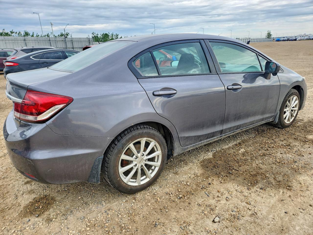 2015 Honda Civic Lx Gray vin: 2HGFB2F57FH002871