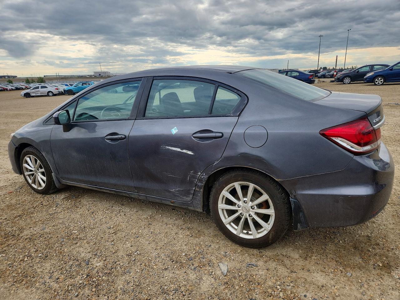 2015 Honda Civic Lx Gray vin: 2HGFB2F57FH002871