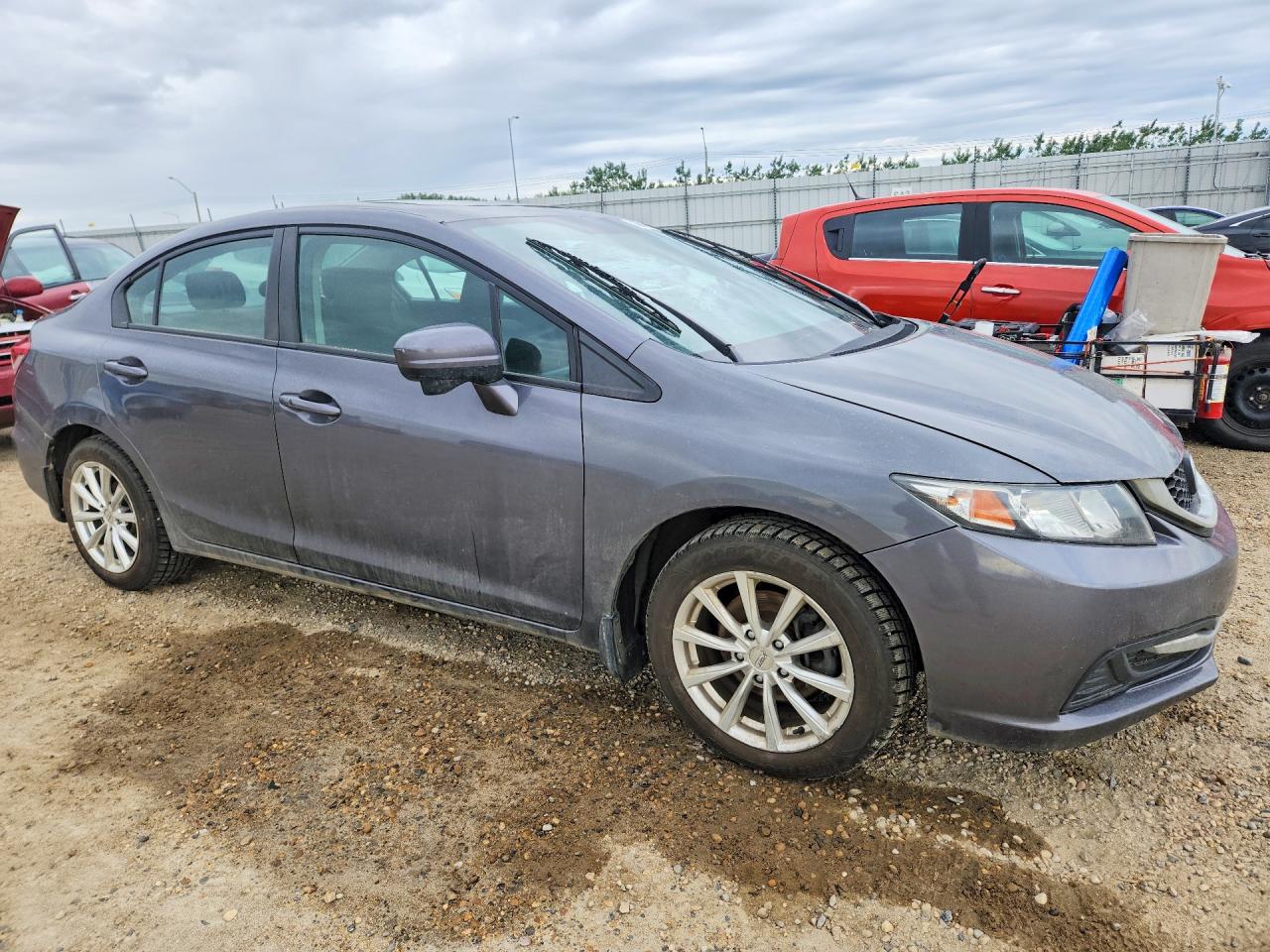 2015 Honda Civic Lx Gray vin: 2HGFB2F57FH002871